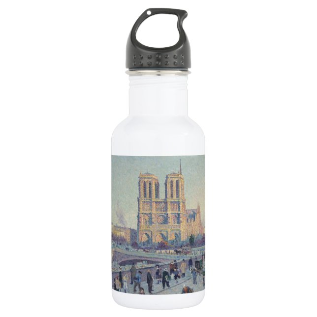 Notre Dame Cathedral Paris France Classic Painting 532 Ml Water Bottle (Front)