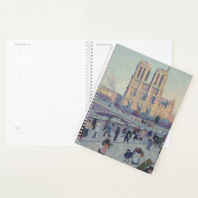 Notre Dame Cathedral Paris France Classic Painting Planner (Display)
