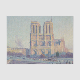 Notre Dame Cathedral Paris France Classic Painting Tissue Paper
