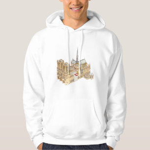 Notre-Dame Cathedral. Paris France Hoodie