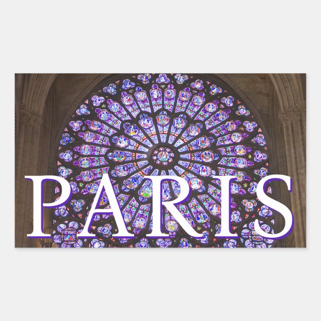 Notre Dame Cathedral | Paris, France Rectangular Sticker (Front)