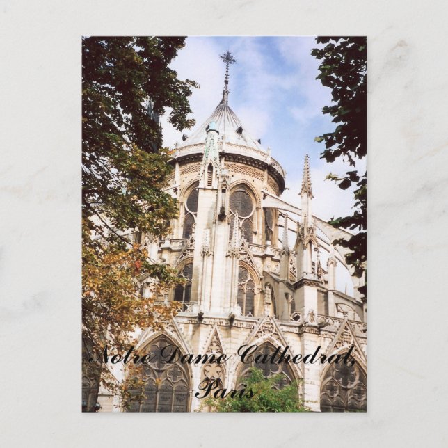 Notre Dame Cathedral, Paris Postcard (Front)