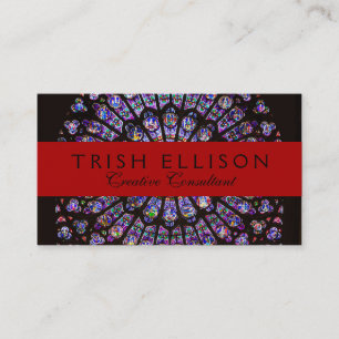 Notre Dame Cathedral Paris Rose Window Business Card