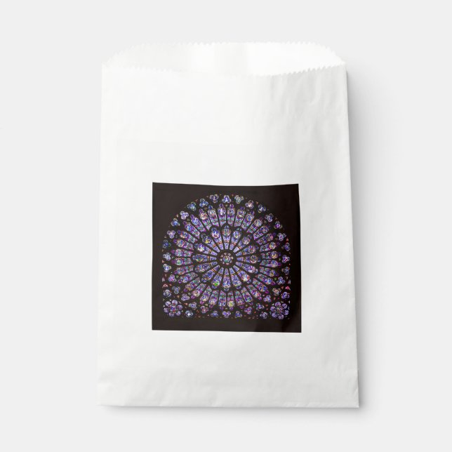 Notre Dame Cathedral Paris Rose Window Favour Bags (Front)