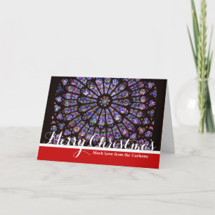 Notre Dame Cathedral Paris Rose Window Holiday Card