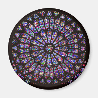 Notre Dame Cathedral Paris Rose Window Magnet