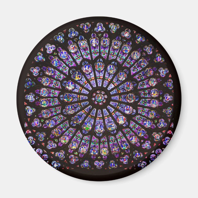 Notre Dame Cathedral Paris Rose Window Magnet (Front)