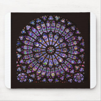 Notre Dame Cathedral Paris Rose Window Mouse Mat
