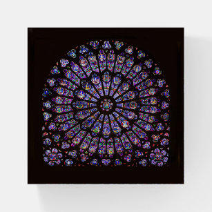 Notre Dame Cathedral Paris Rose Window Paperweight