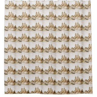 'Notre Dame Cathedral' shower curtain