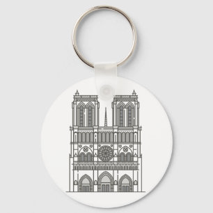 Notre Dame Cathedral World landmark Key Ring
