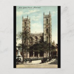 Notre Dame Church Montreal Vintage 1914 Postcard