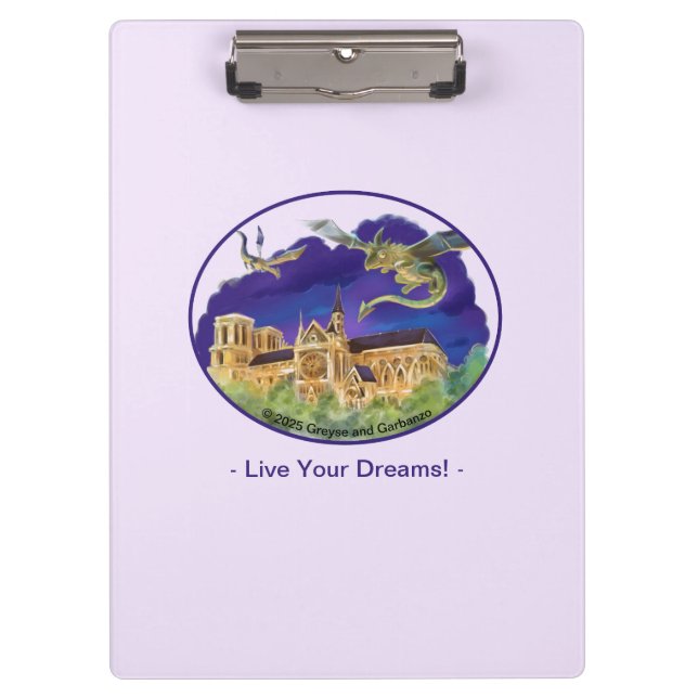 Notre Dame Clipboard  - Dreams (Front)