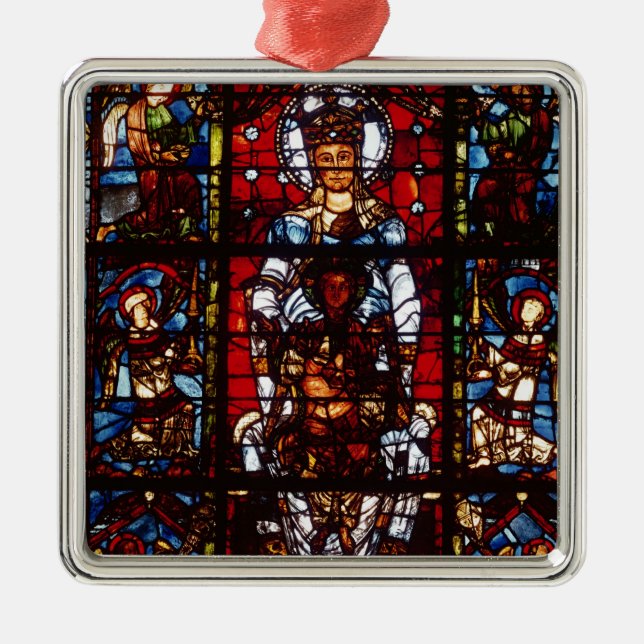 Notre-Dame de la Belle Verriere Metal Tree Decoration (Front)