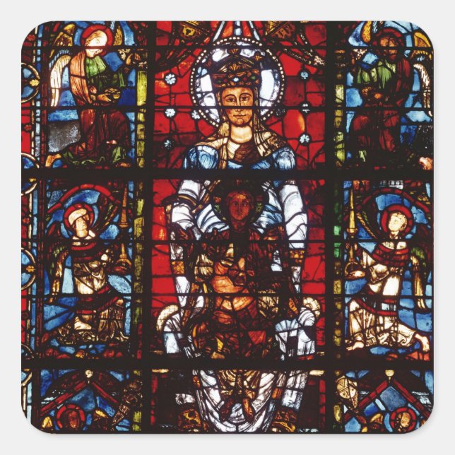 Notre-Dame de la Belle Verriere Square Sticker (Front)