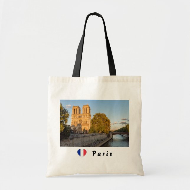 Notre Dame de Paris at Golden Hour - Paris, France Tote Bag (Front)