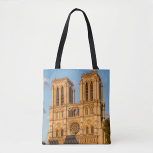 Notre Dame de Paris at Golden Hour - Paris, France Tote Bag