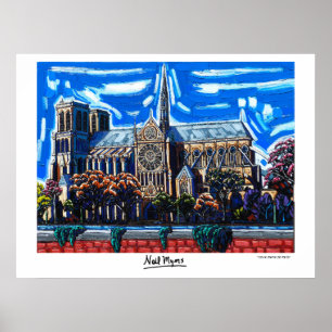 "Notre Dame de Paris" by Neil Myers Poster