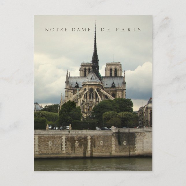 Notre Dame de Paris Cathedral Postcard (Front)