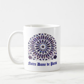 Notre Dame de Paris Cathedral stained glass Coffee Mug