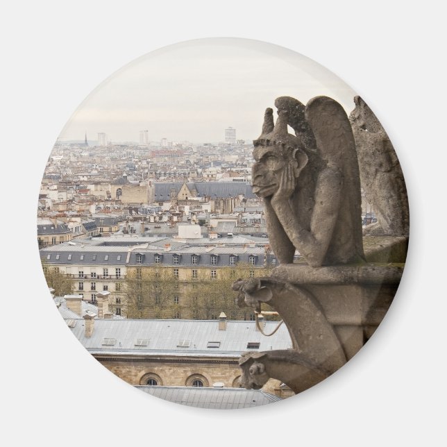 Notre Dame de Paris chimera Magnet (Front)