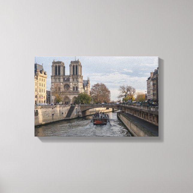 Notre Dame de Paris, France Canvas Print (Front)