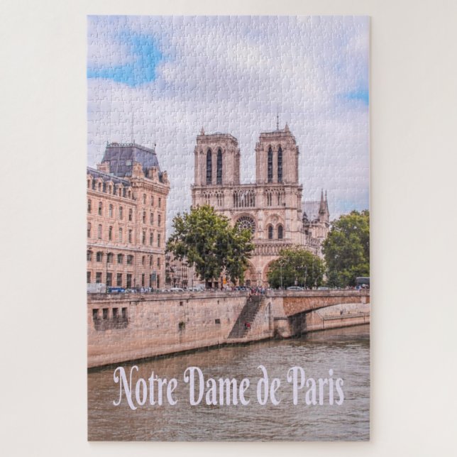 Notre Dame de Paris France Catholic cathedral Jigsaw Puzzle (Vertical)