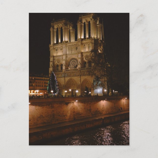 Notre Dame De Paris Holiday Postcard (Front)