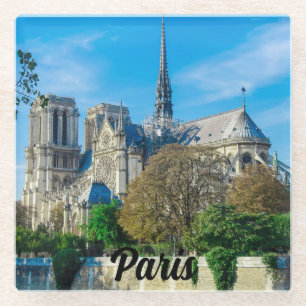 Notre Dame de Paris in France Glass Coaster