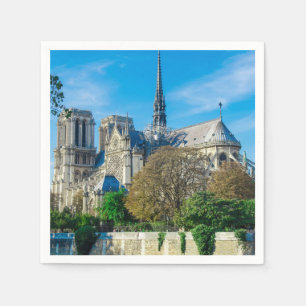 Notre Dame de Paris in France Napkin