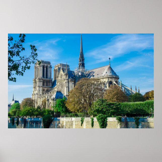 Notre Dame de Paris in France Poster (Front)
