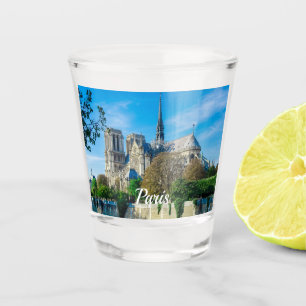 Notre Dame de Paris in France Shot Glass