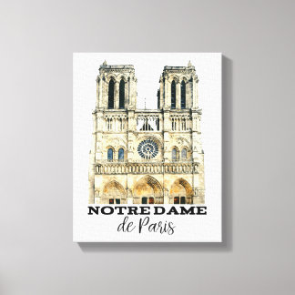 Notre-Dame de Paris Souvenir France Cathedral Canvas Print