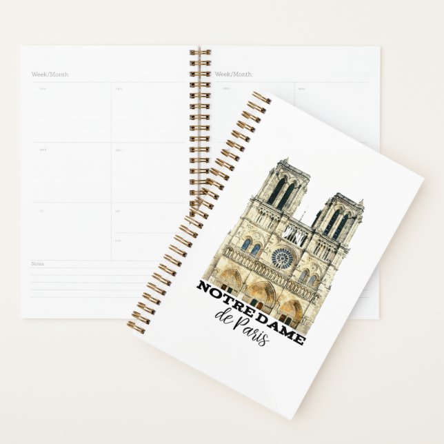 Notre-Dame de Paris Souvenir France Cathedral Planner (Display)