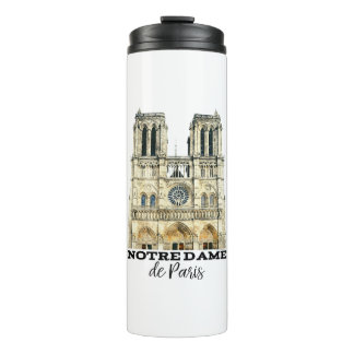 Notre-Dame de Paris Souvenir France Cathedral Thermal Tumbler