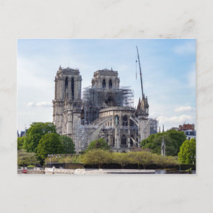 Notre Dame de Paris, the day after 2019 fire Postcard