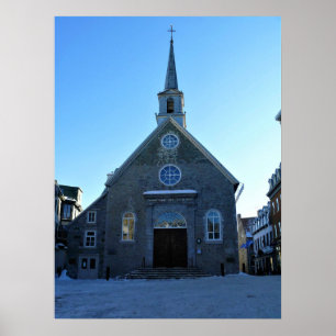 Notre Dame des Victoires, Old Quebec City, Canada Poster