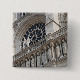 Notre Dame detail 15 Cm Square Badge