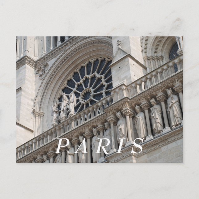 Notre Dame detail Postcard (Front)