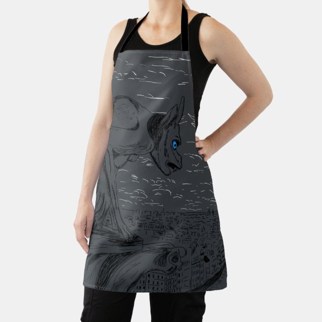 Notre Dame Gargoyle Apron (Insitu)