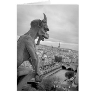 Notre Dame Gargoyle Card