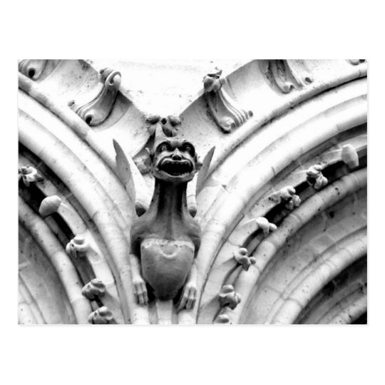 Notre Dame Gargoyle Postcard