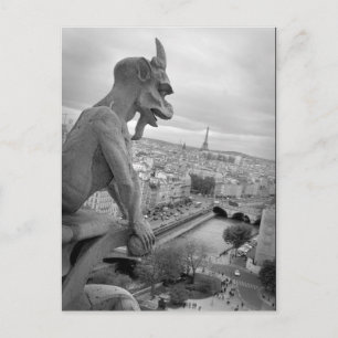 Notre Dame Gargoyle Postcard