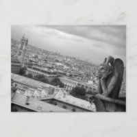 Notre Dame Gargoyle Postcard