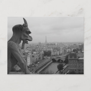 Notre Dame Gargoyle Postcard