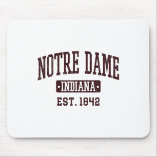 Notre Dame Indiana In Vintage Athletic Varsity Spo Mouse Mat