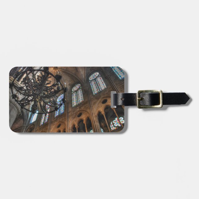 Notre Dame interior Luggage Tag (Front Horizontal)