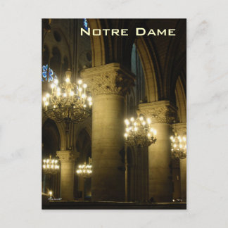 Notre Dame Light The Way Postcard