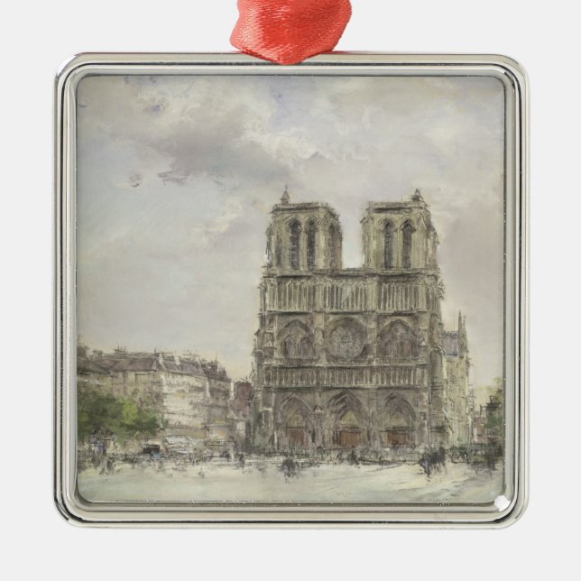 Notre Dame Metal Tree Decoration (Front)