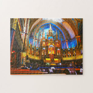Notre Dame Montreal. Jigsaw Puzzle